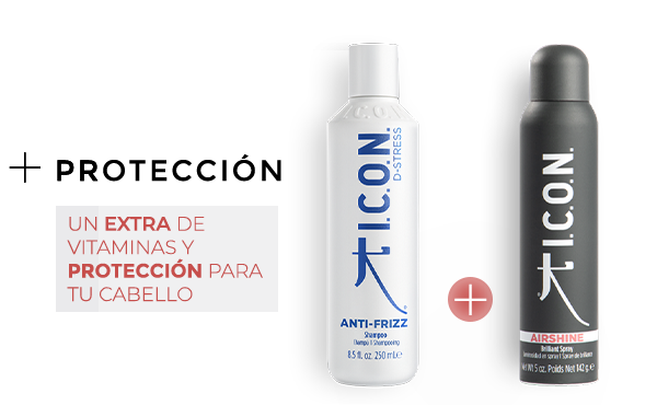 AntiFrizz Champú + AirShine. la combinación perfecta para obtener mayor proteccion frente a herramientas térmicas además de evitar el encrespamiento